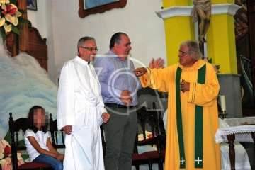 La Virgen de las Nieves estrena himno en el 75 aniversario de la Parroquia de Lomo Magullo (Foto TA)